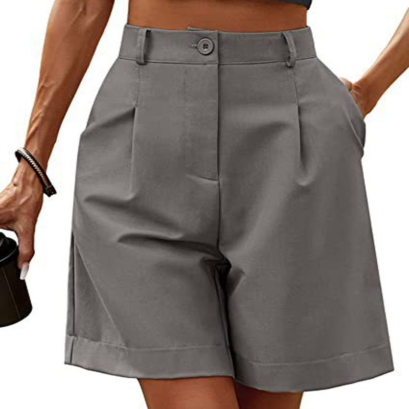 🔥 NOUVEAU + -50% + 50.000+ vendus 🔥 Short plissé taille haute pour femme