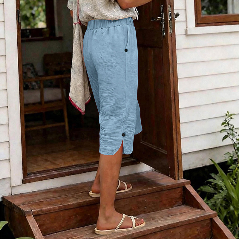 ⏰ -50% – Pour une durée limitée ! Pantalon capri décontracté d'été respirant pour femme