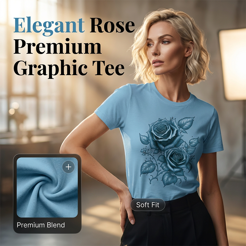 ⭐T-shirt imprimé élégant pour femme, confectionné dans une matière douce et agréable au toucher, facile à laver