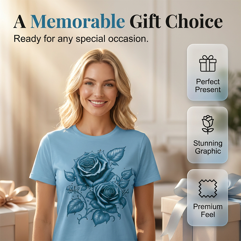 ⭐T-shirt imprimé élégant pour femme, confectionné dans une matière douce et agréable au toucher, facile à laver