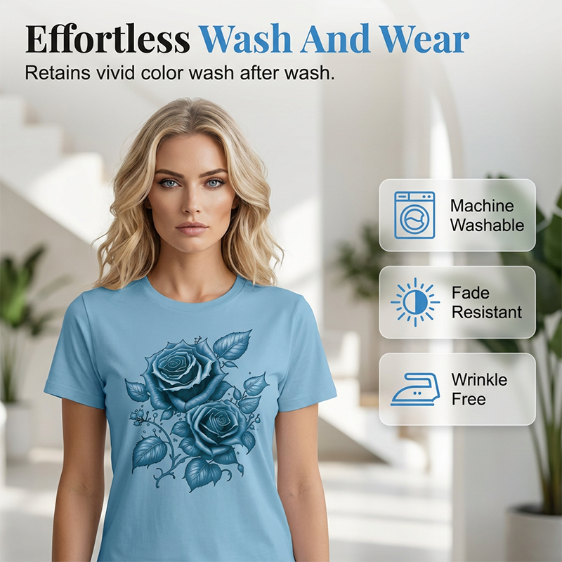 ⭐T-shirt imprimé élégant pour femme, confectionné dans une matière douce et agréable au toucher, facile à laver