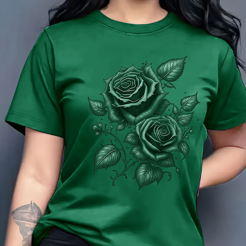 ⭐T-shirt imprimé élégant pour femme, confectionné dans une matière douce et agréable au toucher, facile à laver