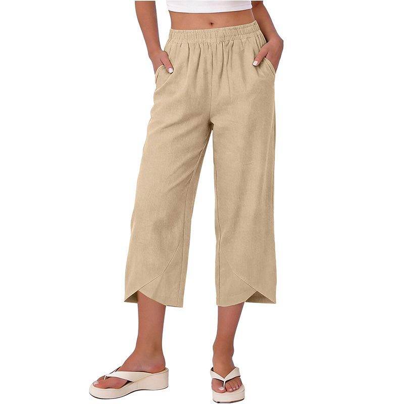 🏃‍♀️ Se vend en quelques secondes – dépêchez-vous ! Pantalon court décontracté pour femme, coupe ample et jambes larges