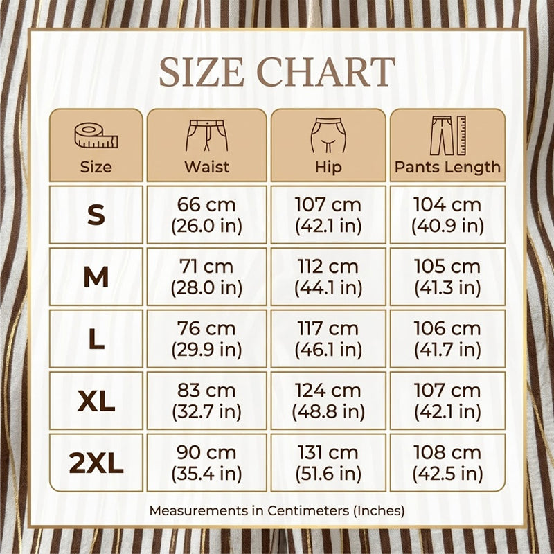 🚚 Réapprovisionnement – dépêchez-vous ! Pantalon large à rayures pour femme