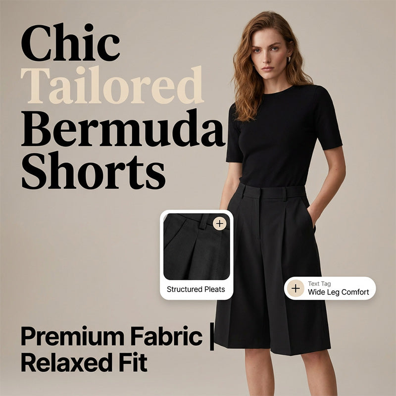 👖🌿 Bermudas femme coupe décontractée – 50 % de réduction ! Shorts confortables, longueur parfaite – idéaux pour les journées chaudes et les moments de détente. 🔥☀️