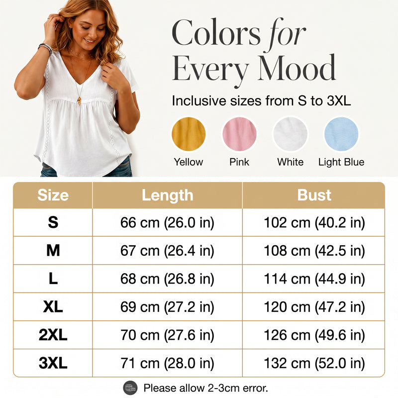 👚✨Damen elegantes V-Ausschnitt-T-Shirt – schmeichelhafter Ausschnitt, weicher Stoff & vielseitig – perfekt für Alltag, Büro & Freizeit – leicht zu kombinieren