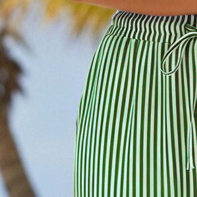 🔥-45%👖 Pantaloncourt Rayé Femme en Coton et Lin – Poches Confort Décontracté🌿 🤍pour vacances