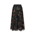 🩰 Jupe Midi Taille Haute A-Line en Tulle Imprimé Fleurs Papillons – Modèle Fluide Élégant Femme