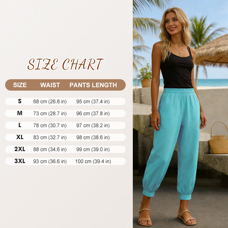 🔥-50% 👖 Pantalon Femme Décontracté Couleur Unie – Taille Haute Coupe Ample Poches Latérales