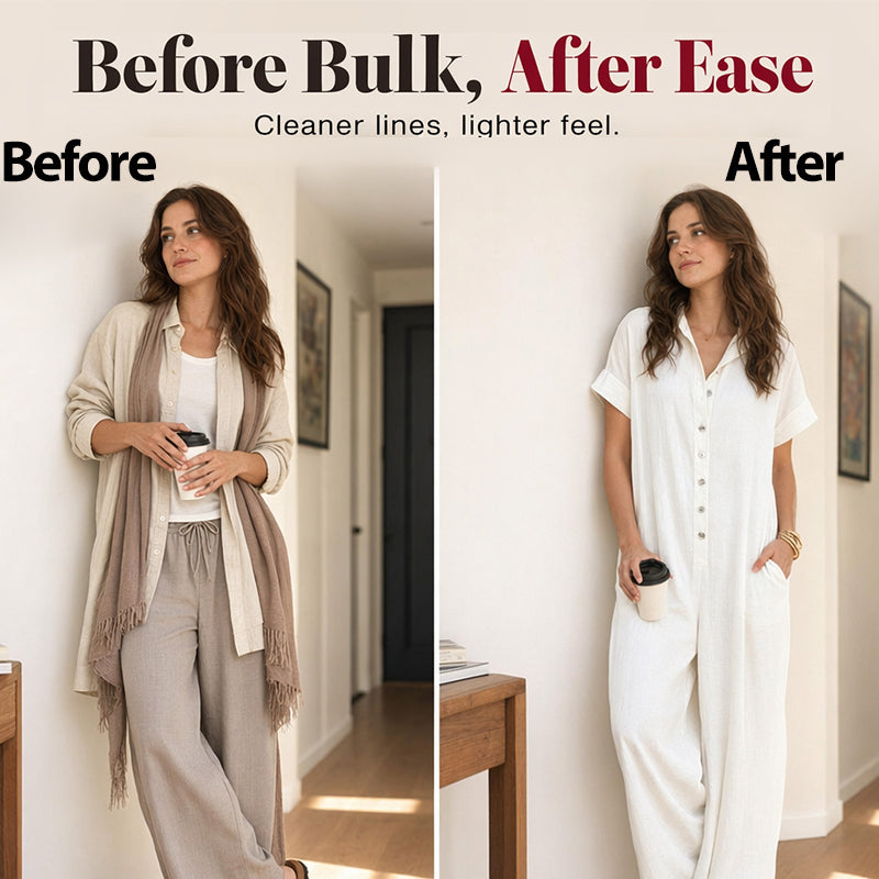 Combinaison-pantalon ample décontractée à manches courtes et boutons pour femme