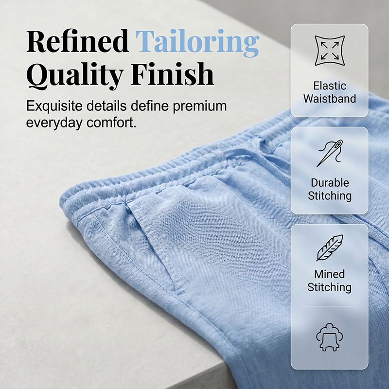 Pantalon décontracté à coupé droit pour femme