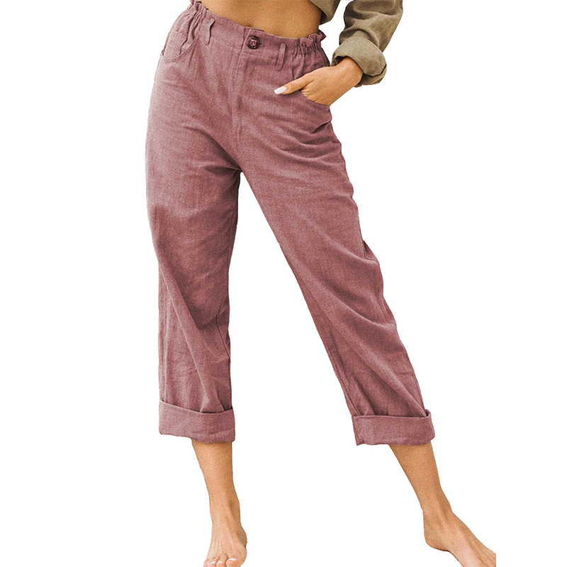 🔥-50%👖 Pantalon Femme Décontracté – Taille Haute Poches Confort Coupe Ample🤍  pour le quotidien