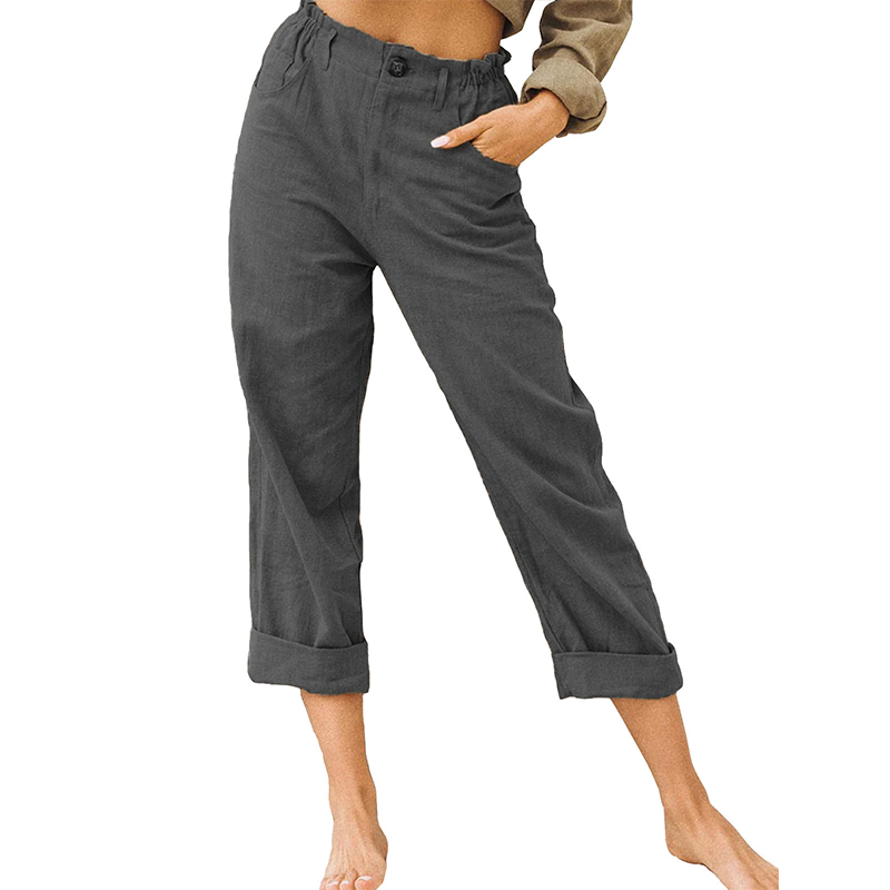 🔥-50%👖 Pantalon Femme Décontracté – Taille Haute Poches Confort Coupe Ample🤍  pour le quotidien