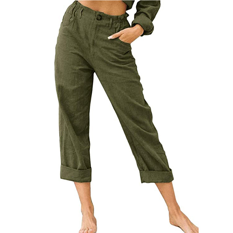 🔥-50%👖 Pantalon Femme Décontracté – Taille Haute Poches Confort Coupe Ample🤍  pour le quotidien