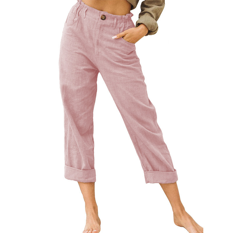 🔥-50%👖 Pantalon Femme Décontracté – Taille Haute Poches Confort Coupe Ample🤍  pour le quotidien