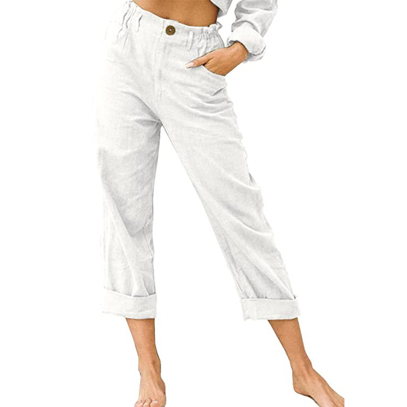 🔥-50%👖 Pantalon Femme Décontracté – Taille Haute Poches Confort Coupe Ample🤍  pour le quotidien