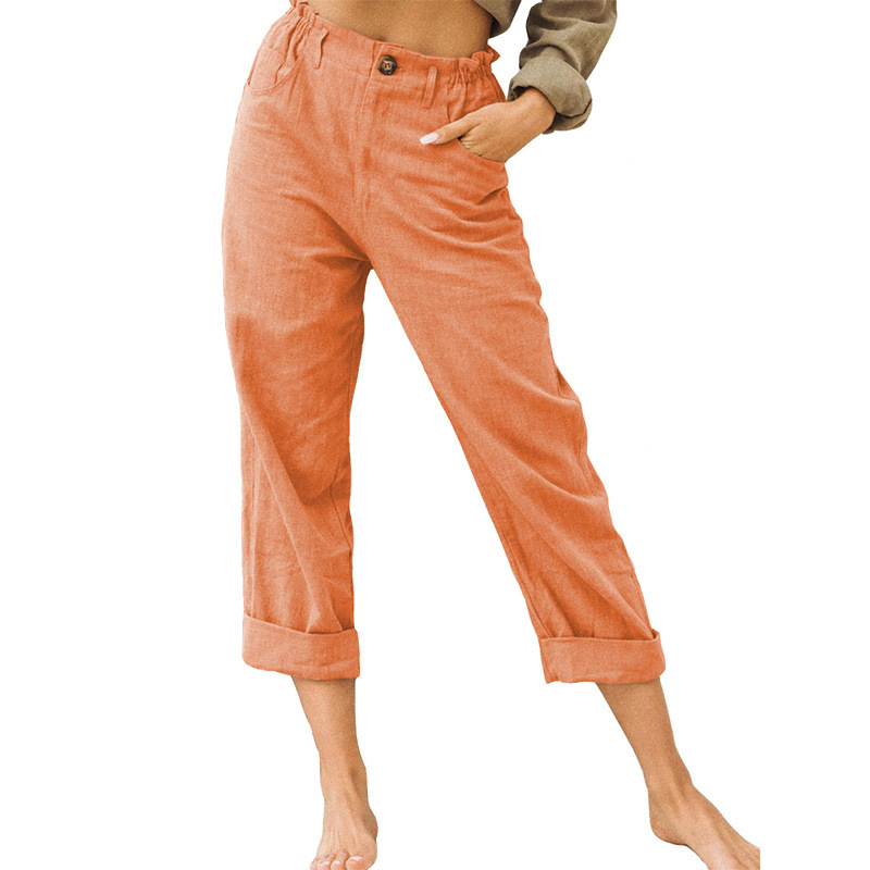 🔥-50%👖 Pantalon Femme Décontracté – Taille Haute Poches Confort Coupe Ample🤍  pour le quotidien