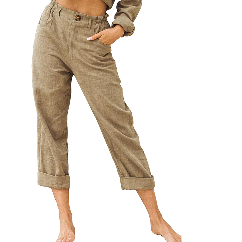 🔥-50%👖 Pantalon Femme Décontracté – Taille Haute Poches Confort Coupe Ample🤍  pour le quotidien