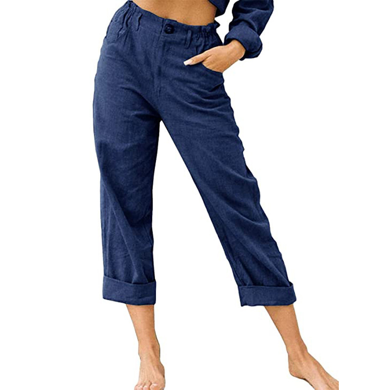 🔥-50%👖 Pantalon Femme Décontracté – Taille Haute Poches Confort Coupe Ample🤍  pour le quotidien