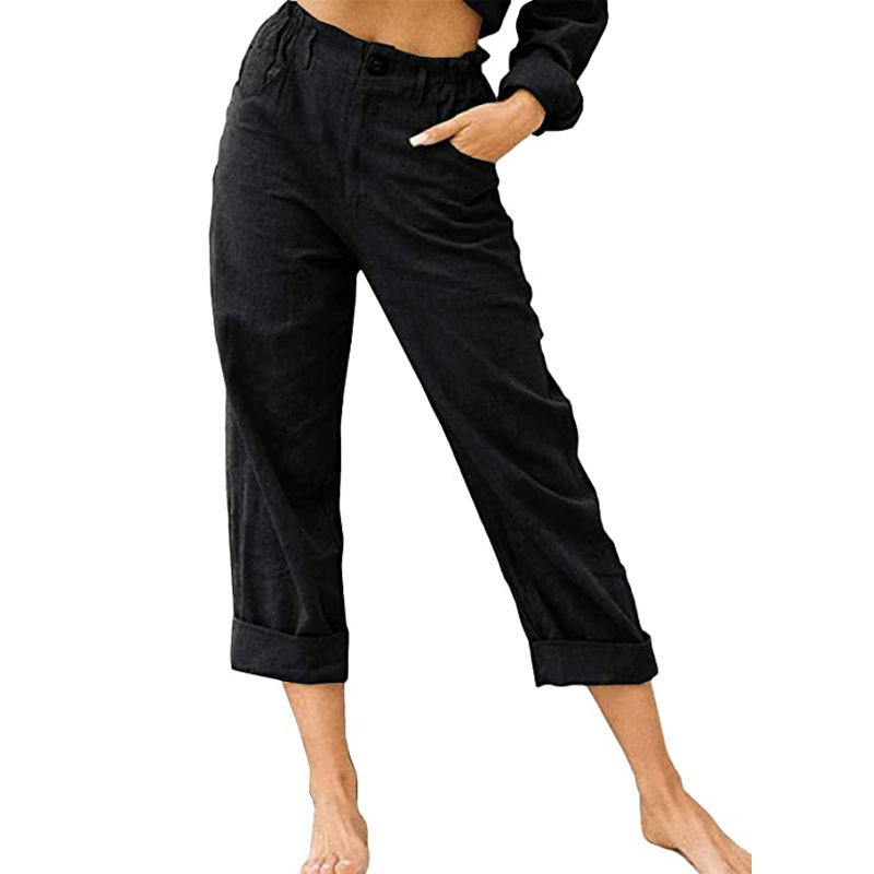 🔥-50%👖 Pantalon Femme Décontracté – Taille Haute Poches Confort Coupe Ample🤍  pour le quotidien