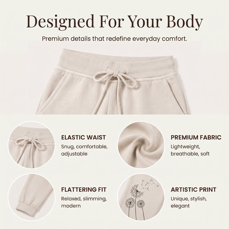 Pantalon court taille haute à cordon de serrage pour femme