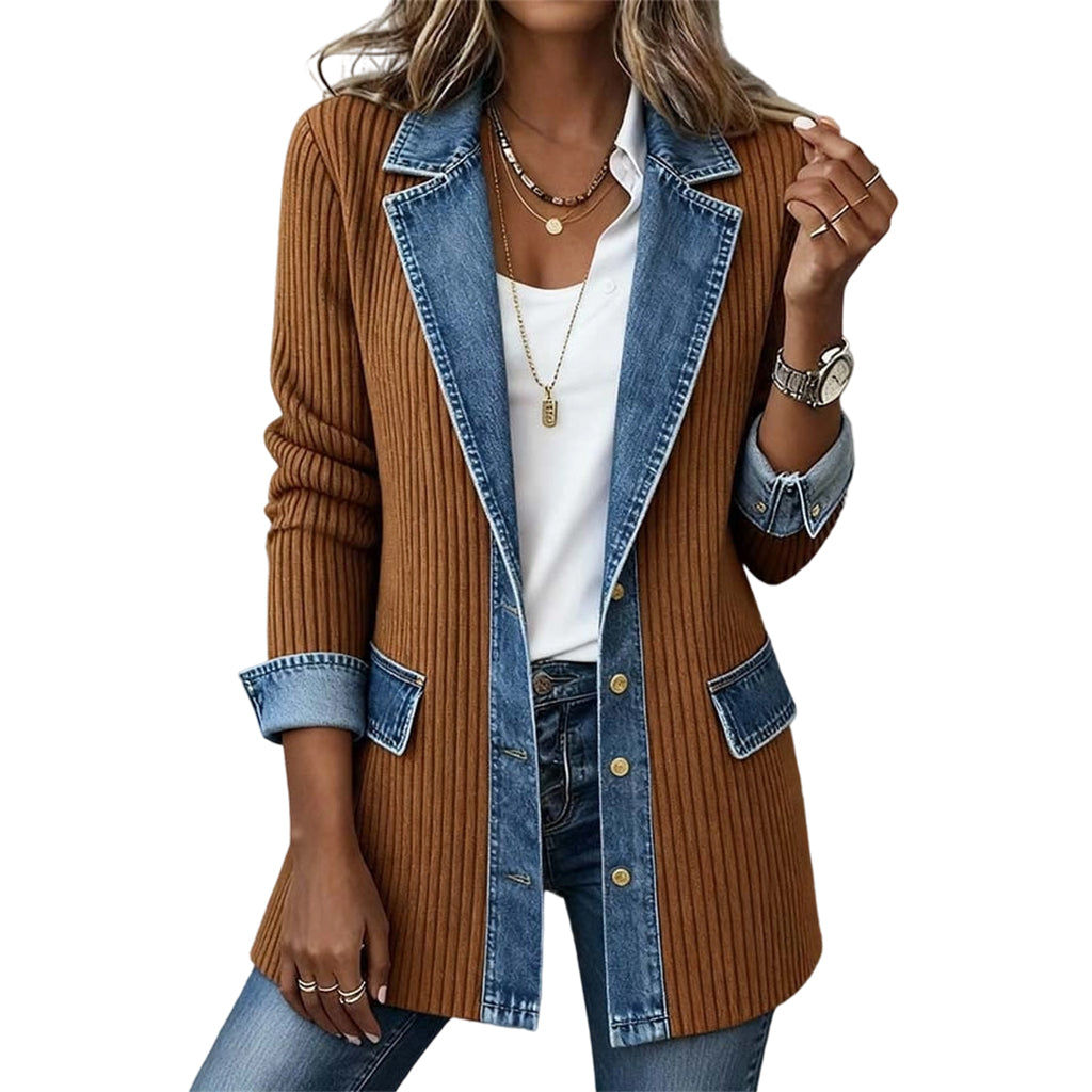 AMÉLIE | Manteau côtelé chic